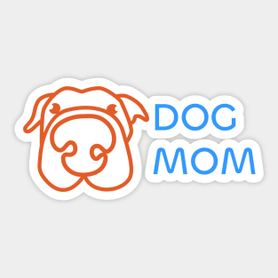 Dog Mom Design: Adorable and Funny Artwork for Dog Lovers on T-Shirts, Mugs, and More Sticker